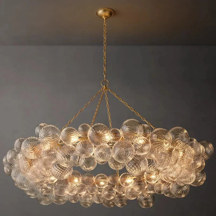 Tara Ring Glass Ball Chandelier 63"