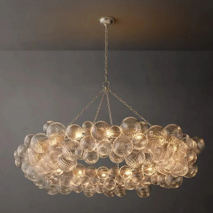 Tara Ring Glass Ball Chandelier 63"