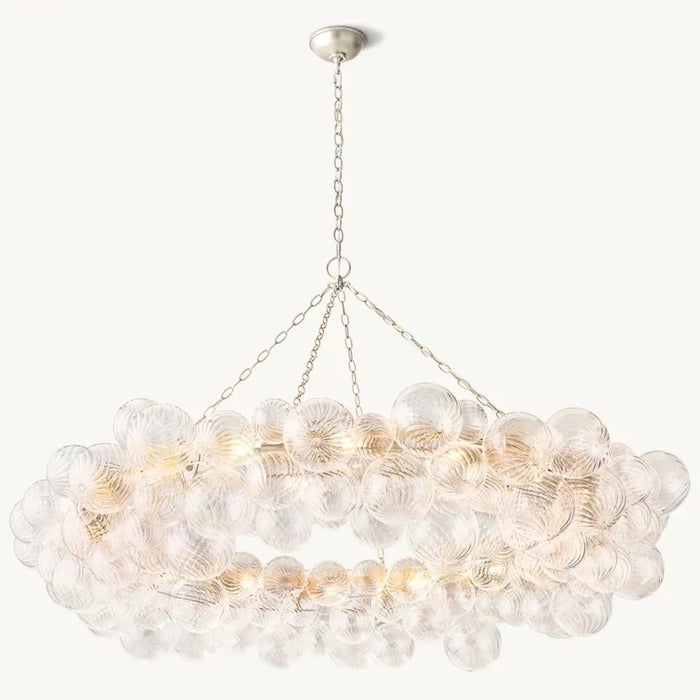 Tara Ring Glass Ball Chandelier 63"