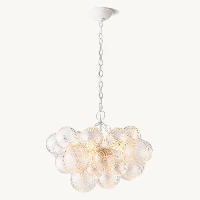 Tara Round Glass Ball Chandelier 24"