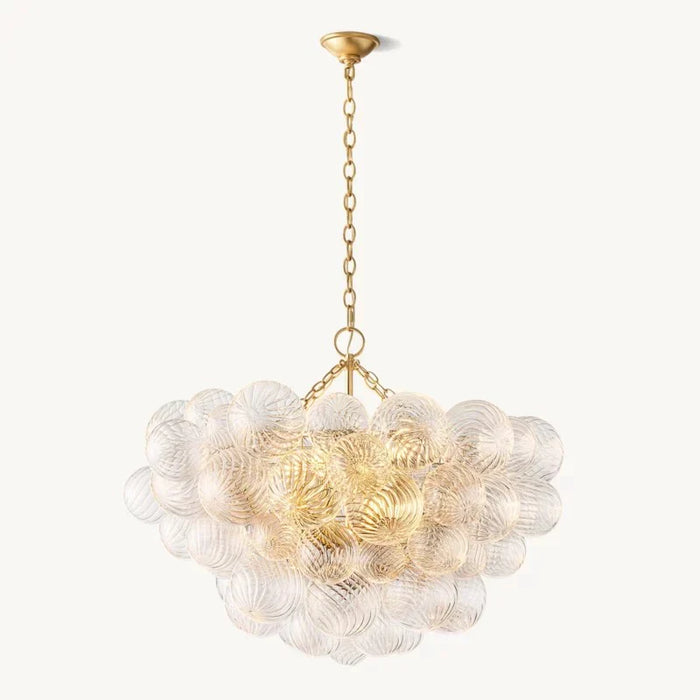 Tara Round Glass Ball Chandelier 33"