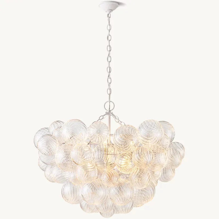 Tara Round Glass Ball Chandelier 33"