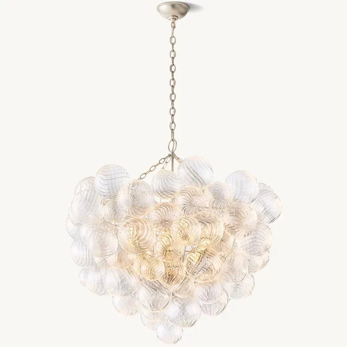 Tara Round Glass Ball Chandelier 38"