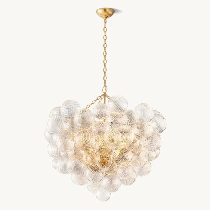 Tara Round Glass Ball Chandelier 38"