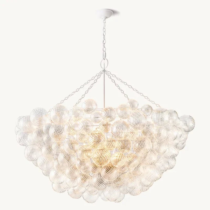 Tara Round Glass Ball Chandelier 56"