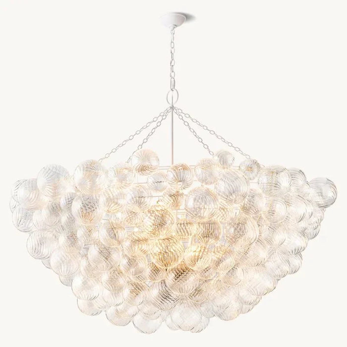 Tara Round Glass Ball Chandelier 66"