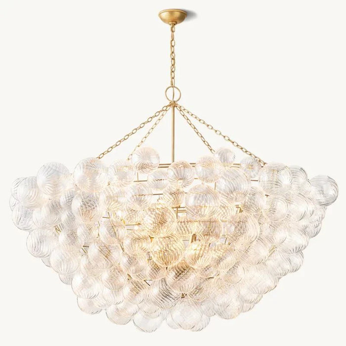 Tara Round Glass Ball Chandelier 66"