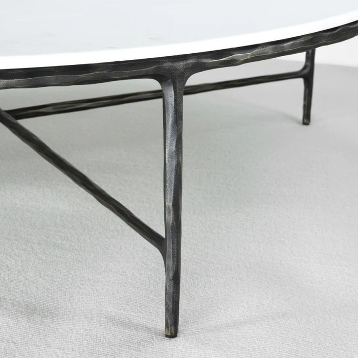 Thaddeus Marble Round Coffee Table 36" 55"