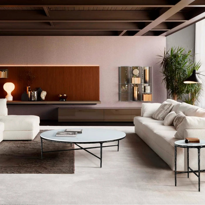Thaddeus Marble Round Coffee Table 36" 55"