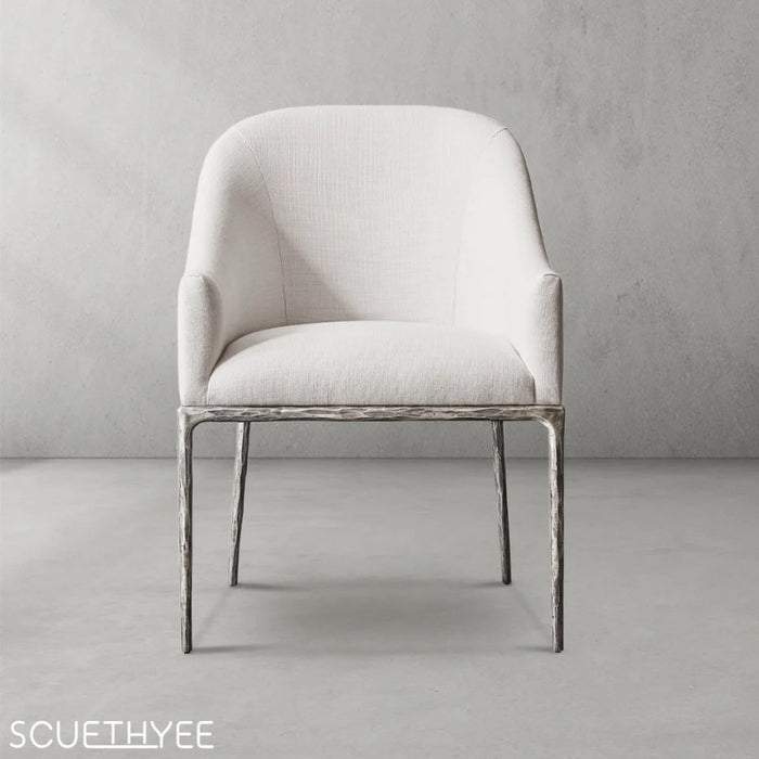Thaddeus Slope Fabric Dining Armchair