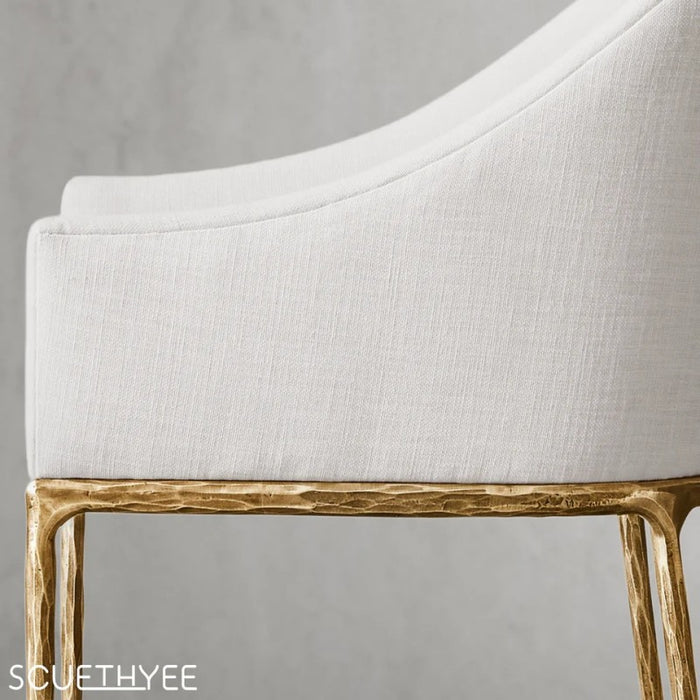 Thaddeus Slope Fabric Dining Armchair