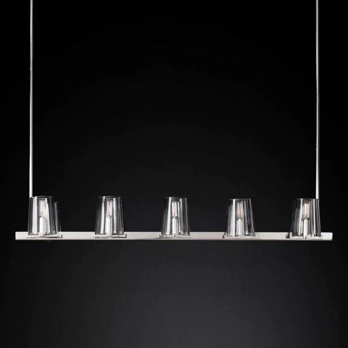 Twinkle Glass Linear Chandelier 60"