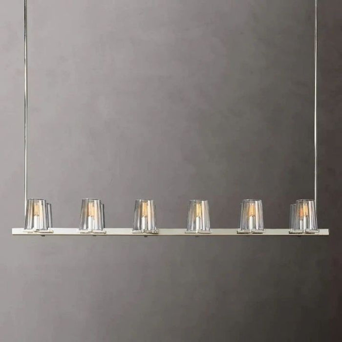 Twinkle Glass Linear Chandelier 60"