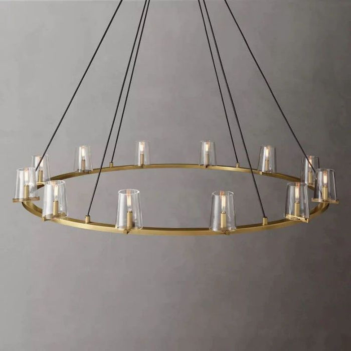 Twinkle Glass Round Chandelier 60"