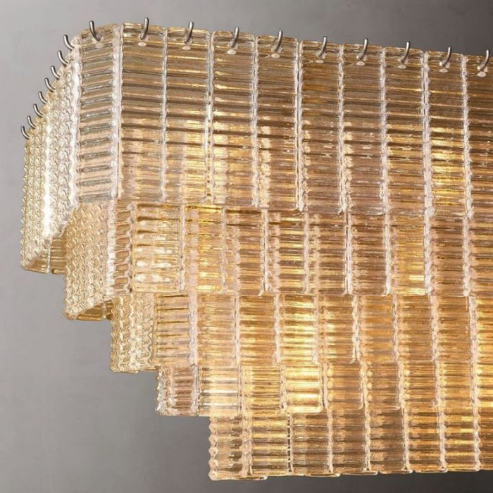 Viraag Clear Rectangle Chandelier 77"