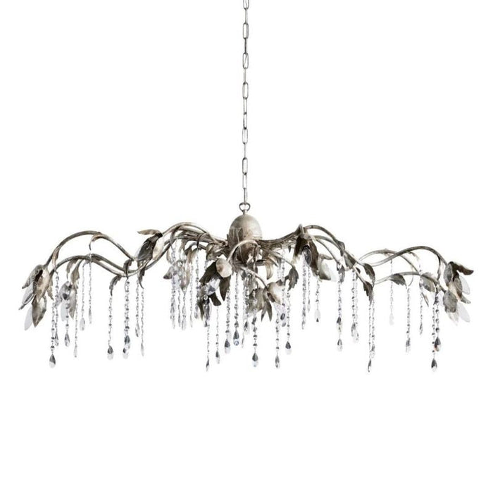 Gothic Viticci Rectangular Chandelier 52 " 61" 71"- Silver - thebelacan