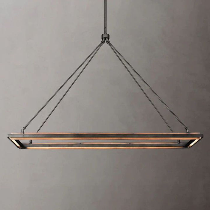 Yeelen Rectangular Chandelier 50"W/62"W