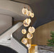 Alabaster Long Foyer Staircase Pendant Light 59'' 79'' 98'' 138''H - thebelacan