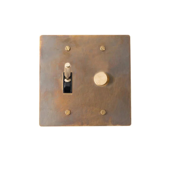 Brass Mixed Dimmer Switch (2-Gang) - Open Box