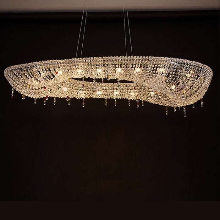Micans Round Crystal Chandelier