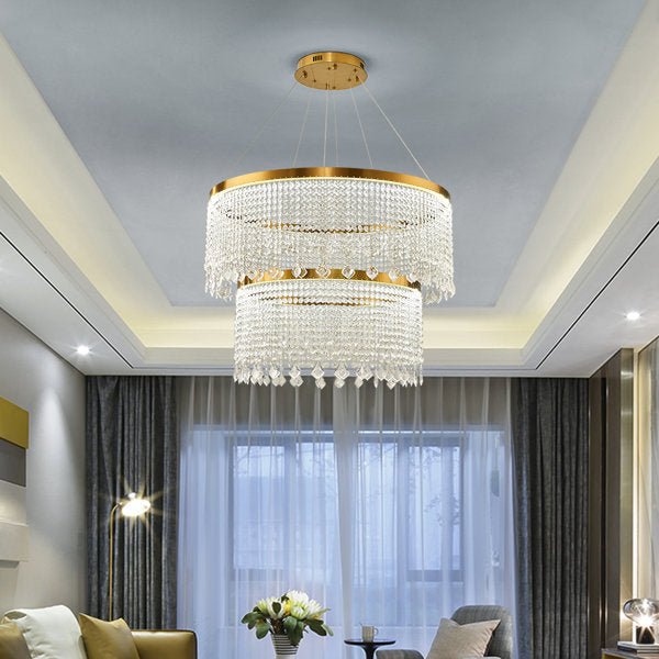 Rexana Crystal Tiered Chandelier