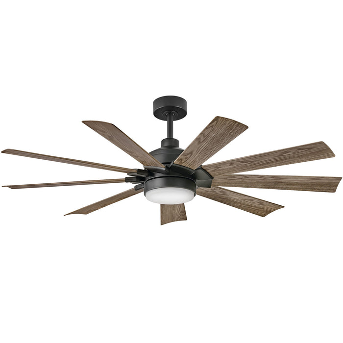 Turbine Outdoor Smart Ceiling Fan with Light