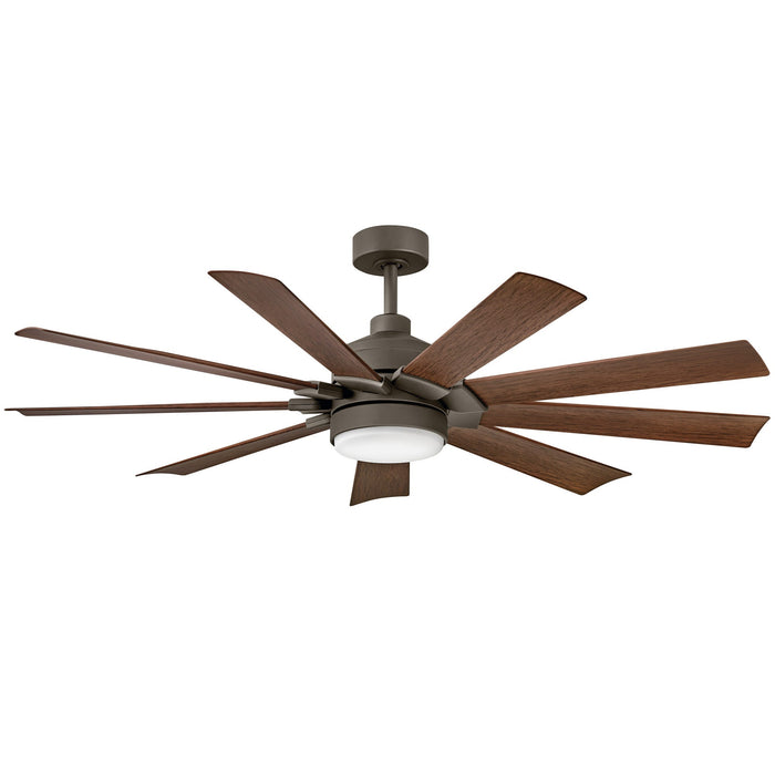 Turbine Outdoor Smart Ceiling Fan with Light