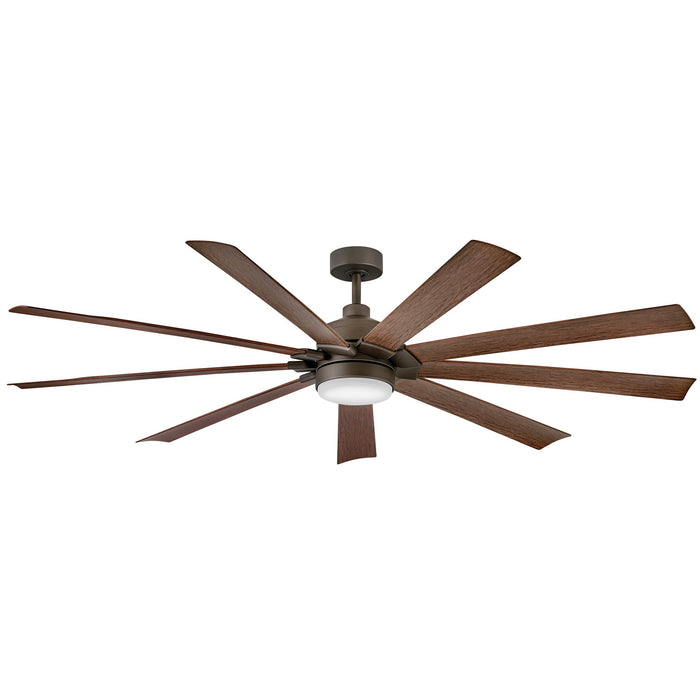 Turbine Outdoor Smart Ceiling Fan with Light