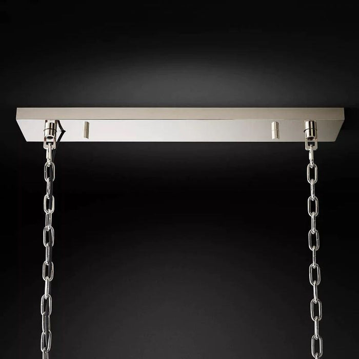 1920s Tedem Rectangular Chandelier 40"