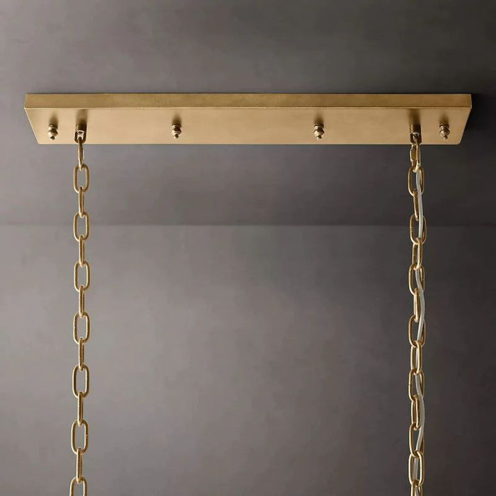 1920s Tedem Rectangular Chandelier 40"