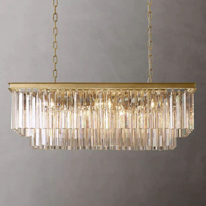 1920s Tedem Rectangular Chandelier 40"