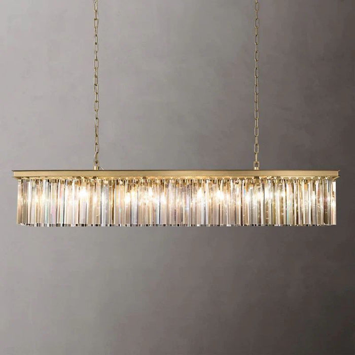 1920s Tedem Rectangular Chandelier 49"W/60"W