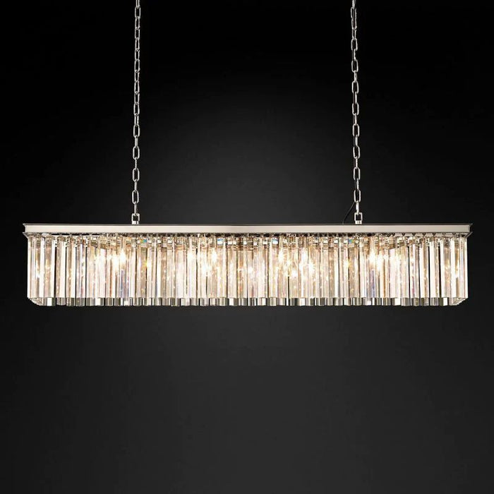 1920s Tedem Rectangular Chandelier 49"W/60"W