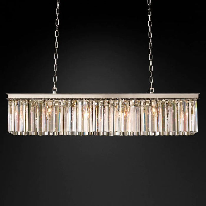 1920s Tedem Rectangular Chandelier 49"W/60"W