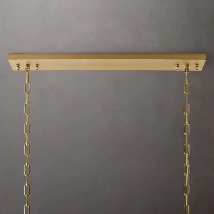 1920s Tedem Rectangular Chandelier 49"