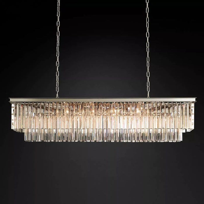 1920s Tedem Rectangular Chandelier 59"