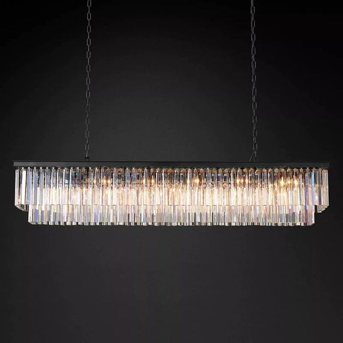 1920s Tedem Rectangular Chandelier 72"