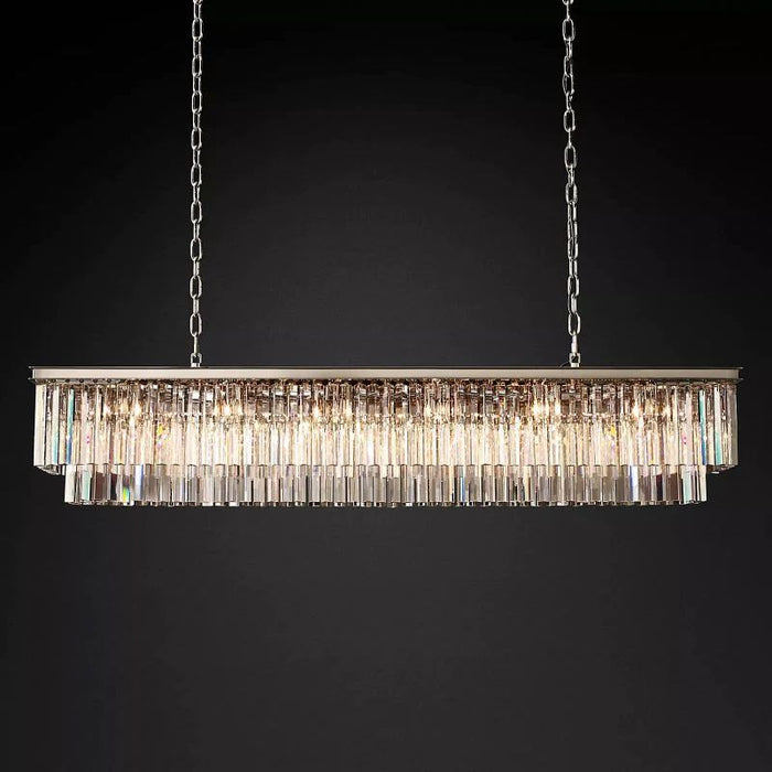 1920s Tedem Rectangular Chandelier 72"