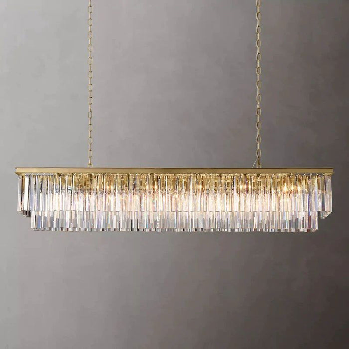 1920s Tedem Rectangular Chandelier 72"