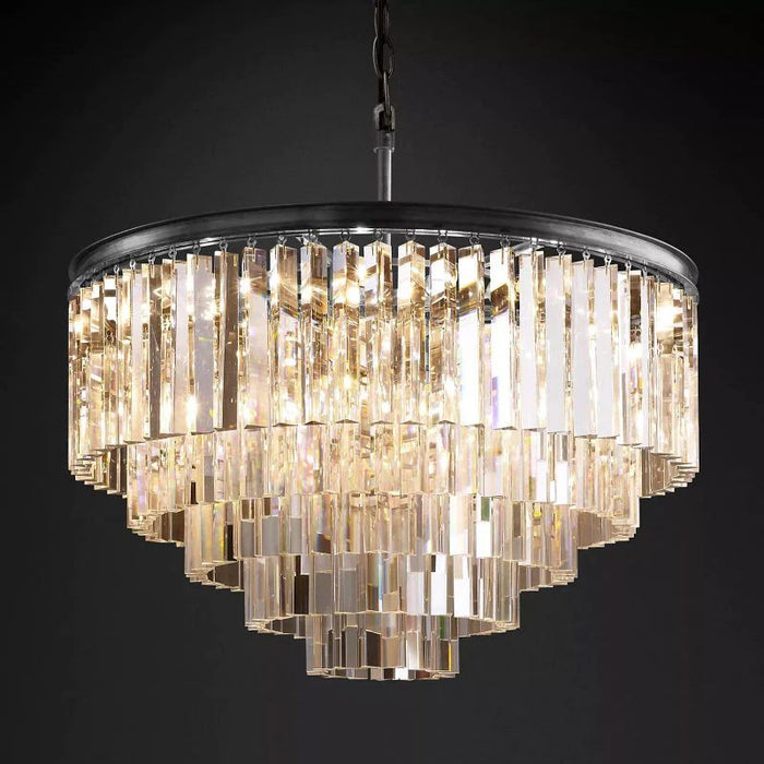 1920s Tedem Round Chandelier 32"