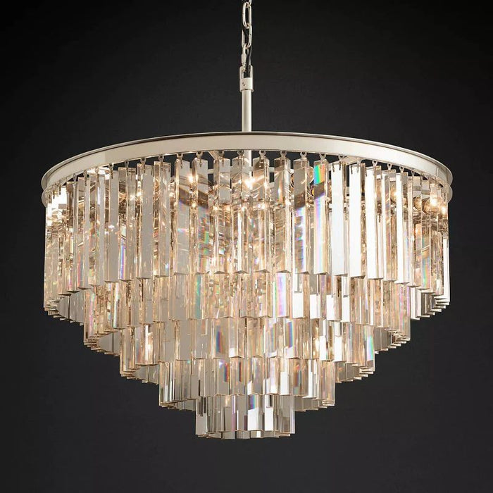 1920s Tedem Round Chandelier 32"