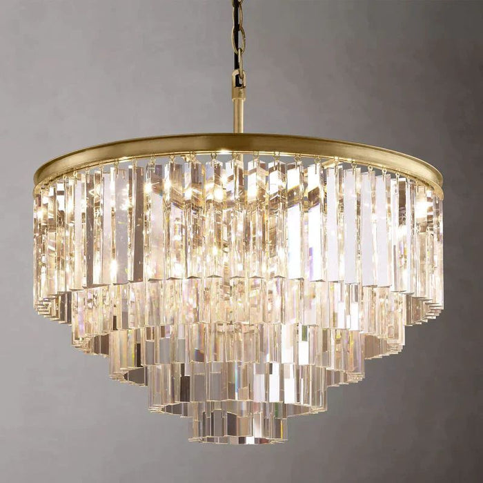 1920s Tedem Round Chandelier 32"