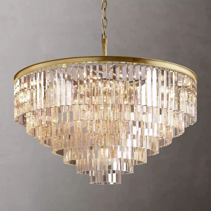 1920s Tedem Round Chandelier 44"