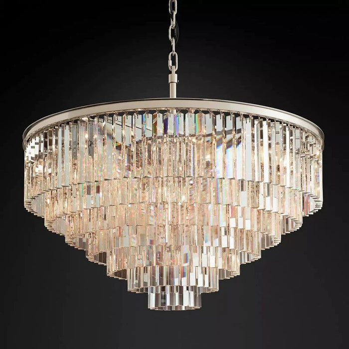 1920s Tedem Round Chandelier 44"