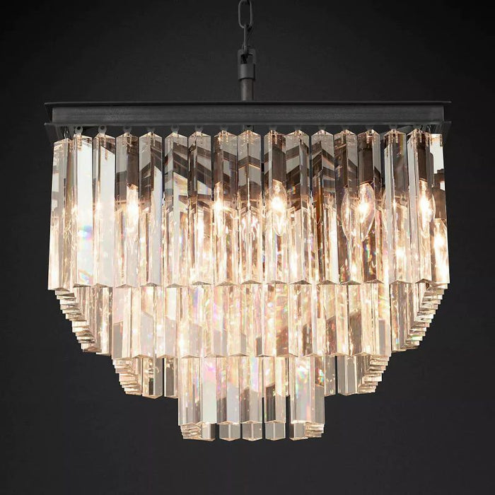 1920s Tedem Square Chandelier 22"