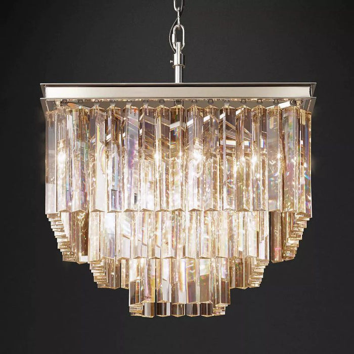 1920s Tedem Square Chandelier 22"