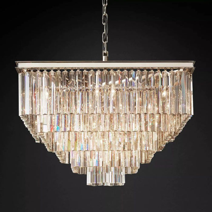 1920s Tedem Square Chandelier 34"