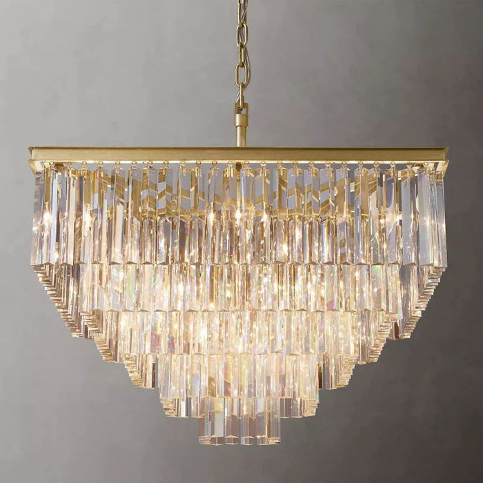 1920s Tedem Square Chandelier 34"