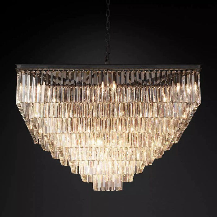 1920s Tedem Square Chandelier 47"