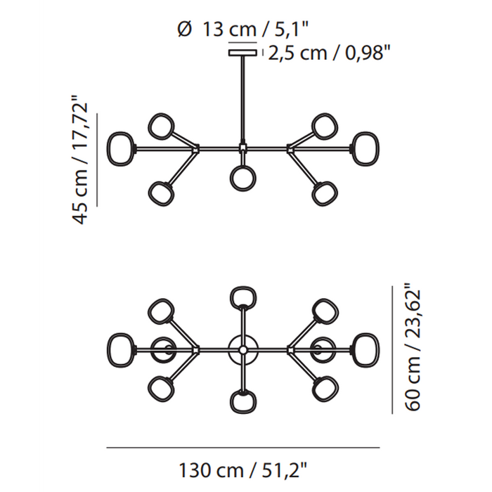 Nabila Linear Chandelier